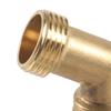 Long Lasting Brass Angled Hose Link Bend Fitting No Tool Assembly Required for Outdoor Pipe Systems and Yard Application