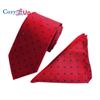 Men Two-piece Tie Set Wave Point A Tie Cufflinks Business Fashion Handkerchief Paisley
