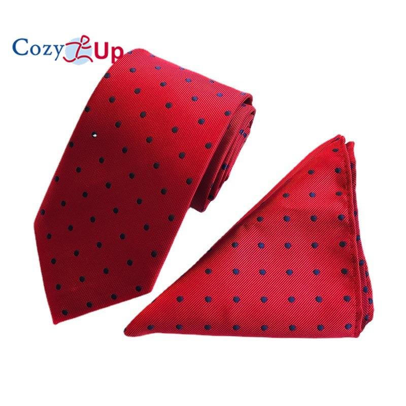 Men Two-piece Tie Set Wave Point A Tie Cufflinks Business Fashion Handkerchief Paisley
