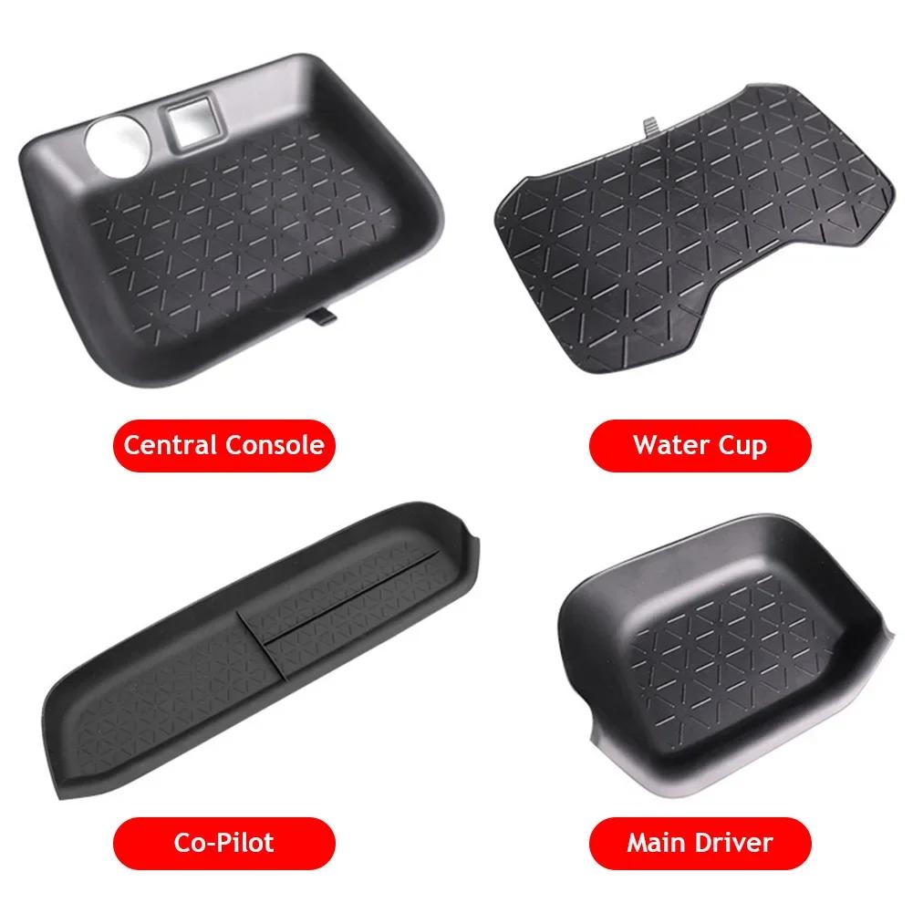Car Silicone Central Console Organizer Pad Main Co-pilot Storage Box Protect Mat Tray Storage for Toyota RAV4 Left Hand Drive