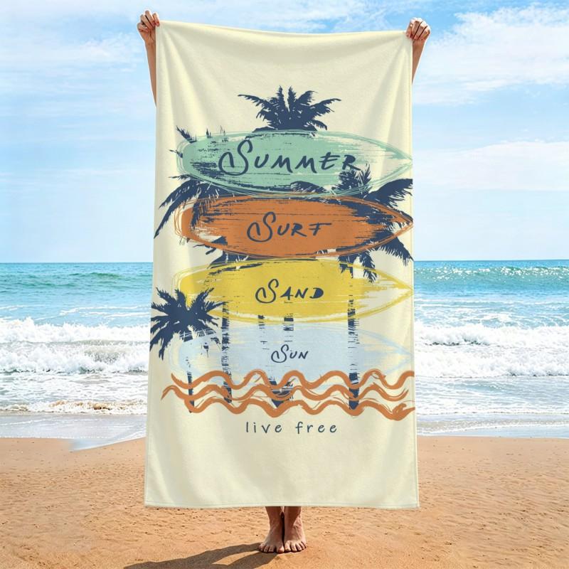 Ultra Absorbent Quick Dry Microfiber Beach Towel With Large Floral Print 70x140cm Portable Bath Pool Travel