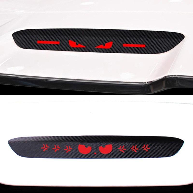 Car High Brake Light Sticker Rear Brake Light Decorative Sticker Luminous Brake Decorative Cover Devil Eye