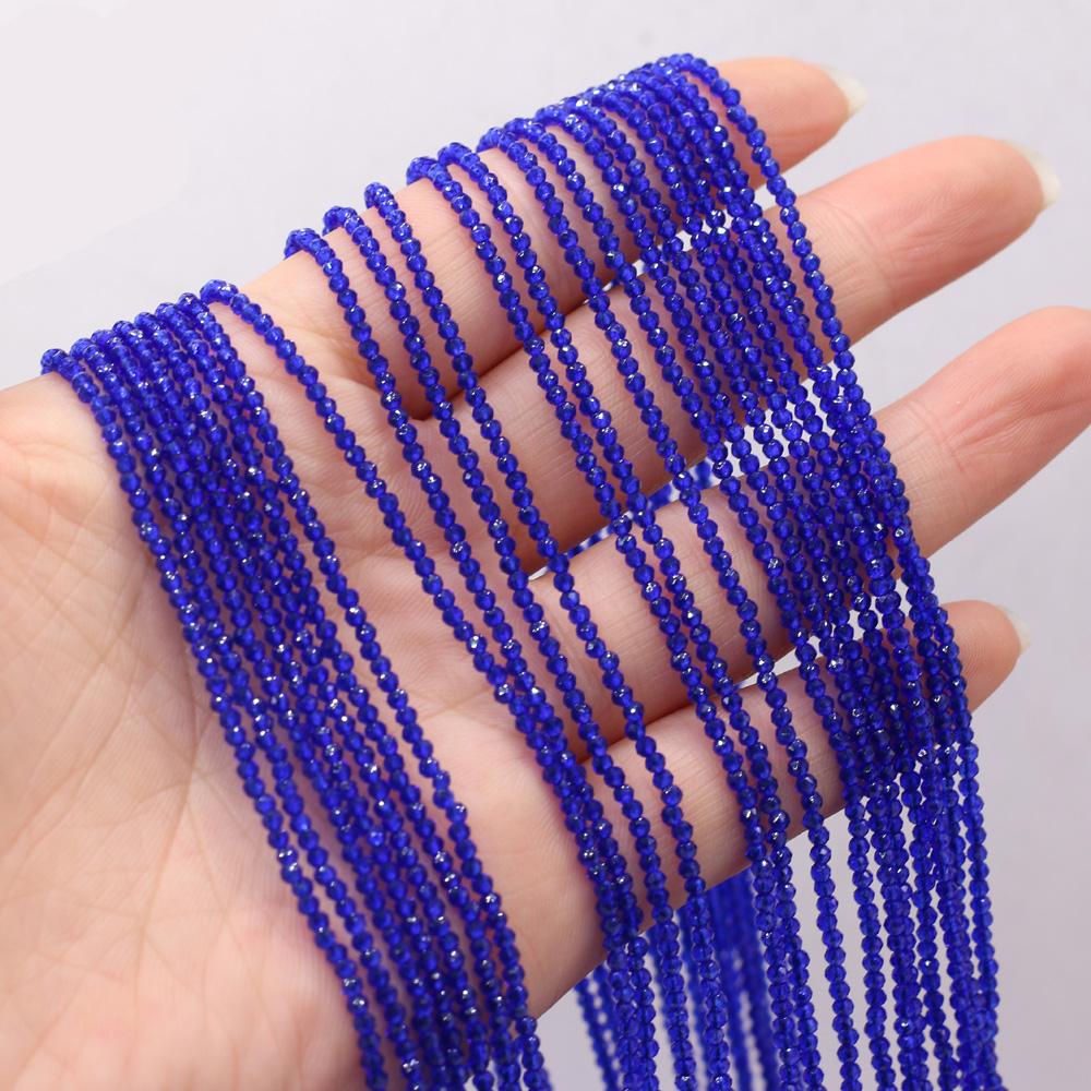 3 Strand Natural Stone Spinel Beads 2mm Small Loose Spacer Beads for Jewelry Making DIY Necklace Bracelet Anklet Earrings Accessories Beading 38 Cm