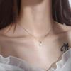 Imitation White Chalcedony Pendant, Cold Wind Necklace, Young Woman Light Luxury Design Collarbone Chain