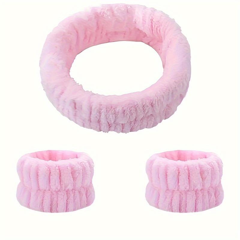 Soft Coral Fleece Headband Women Makeup Wash Face Spa Elastic Hair Band Fashion Female Girls Hair Accessories Wrist Washband