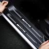 WXAKF1 Hot For AMG Car For Mercedes Benz AMG 4Pcs Carbon Fiber Car Sticker Strip Auto Door Threshold for Mercedes Benz W211 W203 W204 W