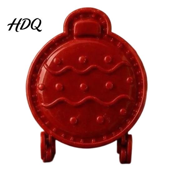 Christmas Theme Cutters Hand Press Pie Mold Plastic Pastry Dough Cookie Molds for Kids Neatly Cut DIY Holiday Treats Handmade