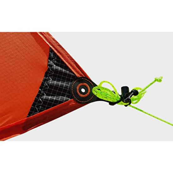 ZEROGRAM Minimalist Recta Tarp Recta Lightweight Tarp 350 X 290 UV Light Highly Water Easy To Set Up and Take Guy Line Pegs Included (RED) /