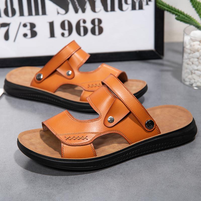 Zomer Herensandalen Ademend Strand Buitenschoenen Zomer Romeins Luxe Herensandalen Slippers Herensandalen Slippers Zachte Zool