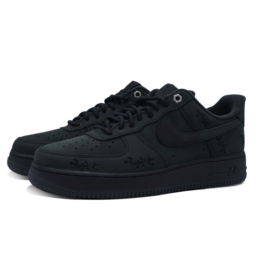 Nike Air Force 1 Wear resistant And Lightweight Low top Skateboard Shoes Men's Black Green CJ9179-001(Team1149-)