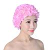 Adult Swimming Cap Waterproof Handmade Flower Swimming Cap Petals High Elastic Hair Care Swimming Cap Female