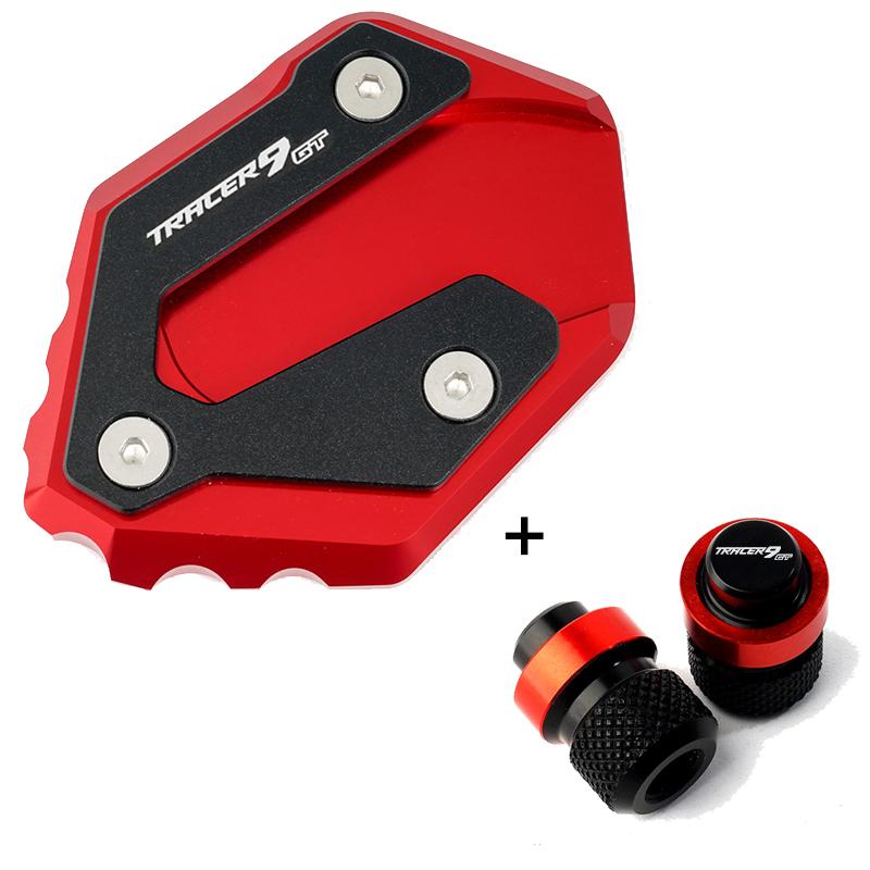 For Yamaha TRACER9 TRACER 9 GT 9GT Motorcycle Foot Side Stand Extension Pad Kickstand Plate tracer9gt Tire Valve