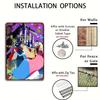 1pc Sleeping Beauty Aurora & Maleficent Themed Metal Wall Art - Vibrant 8x12 Inch Tin Sign for Home, Bar, Cafe, Garage Decor - O