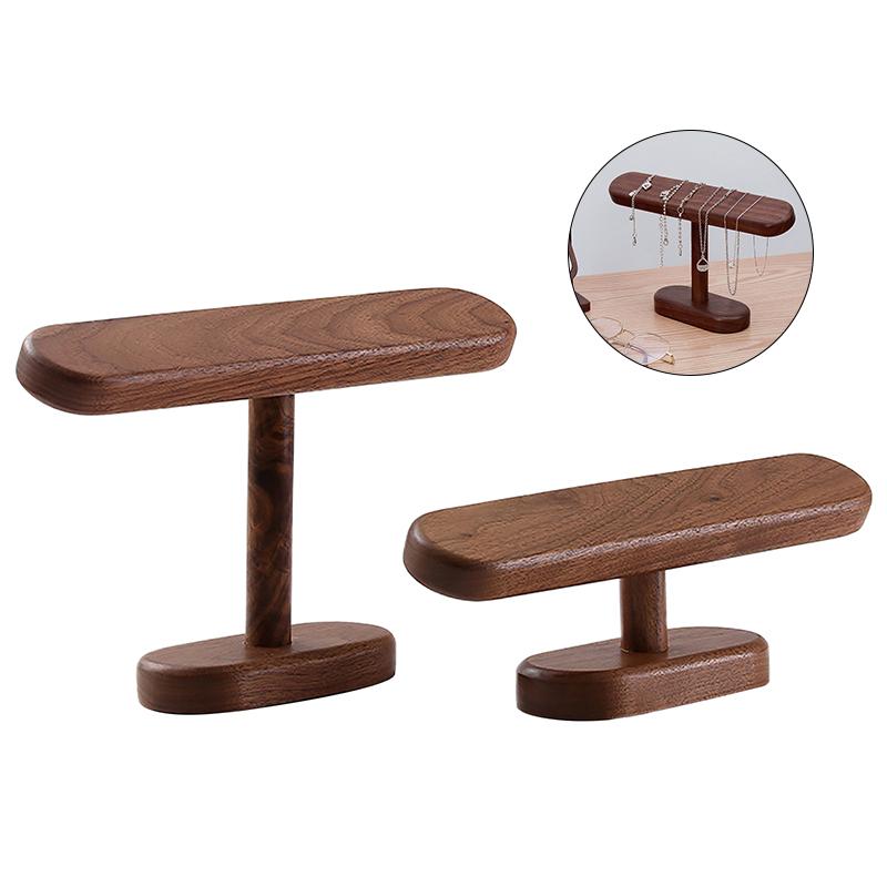 Walnoot Horlogehouder Displayhouder Sieradenhouder Ketting Enkelbanden Hanger Standaard Rekken Organizer Voor Balie Shows