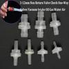 3-12mm Plastic One-WayValve Check Non-Return Valve Oil Gas Water White Valve
