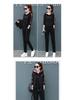 Abbigliamento sportivo da donna in peluche autunno/inverno: Set Comodo con Felpa e Maglione a Tre Pezzi in Stile Coreano