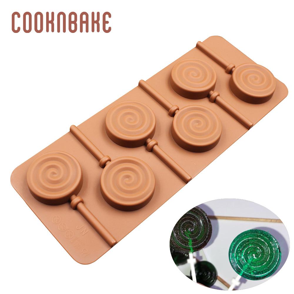 Silicone Candy Lollipop Mold Chocolate Sugar Mould for Lollipops Cake Decoration Form Baking Tool