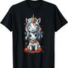 Scary Psycho Unicorn Halloween Horror Scary Design T-Shirt