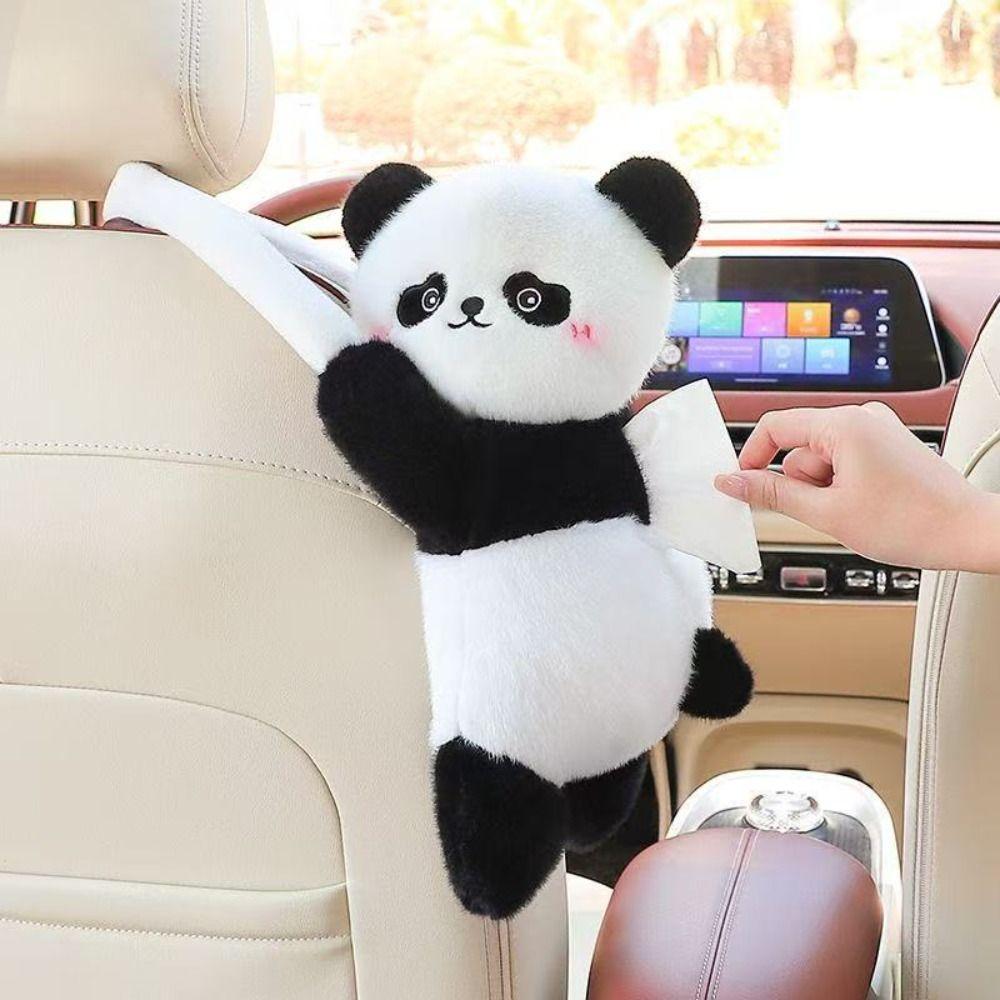 Cartoon Cat Car Tissue Holder Plush Doll Armrest Box Paper Case Kitten Paper Box Car Inner Decor