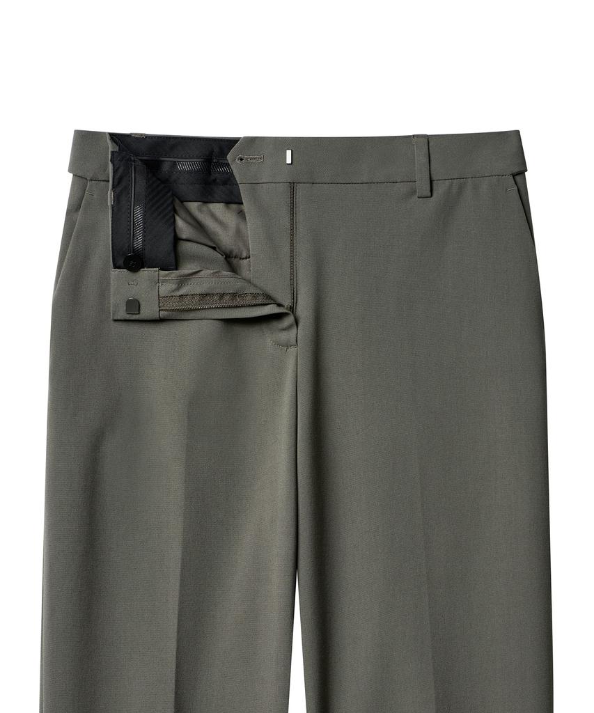MUSINSA STANDARD WOMAN Women'S Lightweight Straight Hidden Banding Slacks [Light Khaki]