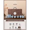 2026 Blue & White Ru Ware Lotus Kung Fu Tea Set - Lightweight Luxury Teapot and Teacup Gift Box for Home Use