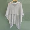 Women Beach Shawl Breathable Fabric Cover-up Shawl with Versatile Tassel Design Weddings Parties Travel Daily