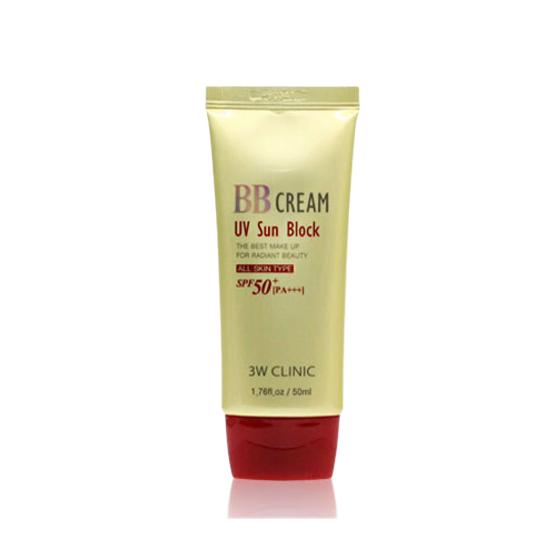 3w Clinic BB crème solaire UV 50 ml (3 options)