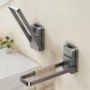 Foldable Towel Rack with a Suction Cup Bathroom Towel Holder No-Drill Towel Rack Towel Bar Self-Adhesive Bathroom Towel Rail