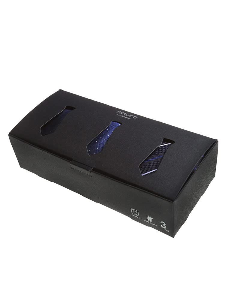 [PIMLICO] Sakazen Large Size Men's [WEB Exclusive] Boxed Washable Long Size Tie 3-Piece Set Father's Day B  -