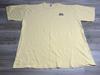Vintage Y2K Russell Athletic T-Shirt Gesticktes Logo Herren Gr. L Pastellgelb