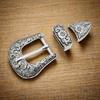 Men Waist Belt Buckle Engraved Pattern Belt Metal Buckle Waistbelt Accessory Western Cowboy Belt Accessories