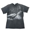 T-shirt Arlequin Vintage Imprimé Graphique Faune Années 90 Gris Homme