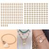 100 Stück Muschelperlen für handgefertigte Armbänder und Halsketten Schmuckherstellungskomponenten Stilvolle Muschel-Accessoires