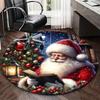 1 Stück Weihnachts-Nikolaus Stuhlmatte - Anime Cartoon Design, Rutschfeste Teppichmatte für Bürostuhl, Festliches Geschenk, Saisonale Dekoration, Wohnzimmer, Schlafzimmer, Spiel