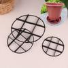 Lot de 5 plateaux pour pots de fleurs anti-pourriture, en plastique, avec support pour plantes goutte à goutte, pour trous de jardin, en maille