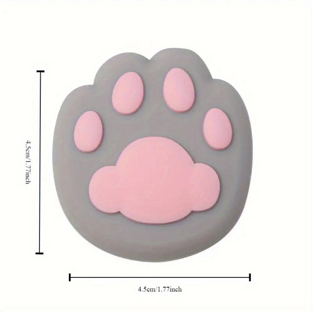 2pcs Cat Paw Door Stopper - Anti-Collision, Quiet Buffer Pad for Bathroom & Home Decor