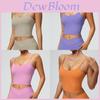 Canotta da Yoga in Nylon con Reggiseno Integrato per Fitness e Corsa per Giovani Donne
