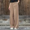 Cotton and Linen Wide-leg Pants Spring and Summer Literary Casual Pants Big Feet Wide-leg Pants Linen All-match Women's Long Pants