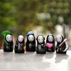6Pcs/Set Toy Exquisite Anime Design Cartoon Character No Face Man Model for Home