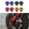1 Pair Motorcycle Anti-Fall Cup Aluminum Alloy Motorcycle Front Cover Shock Absorber Front Fork Resistance Cup Modified Accessories