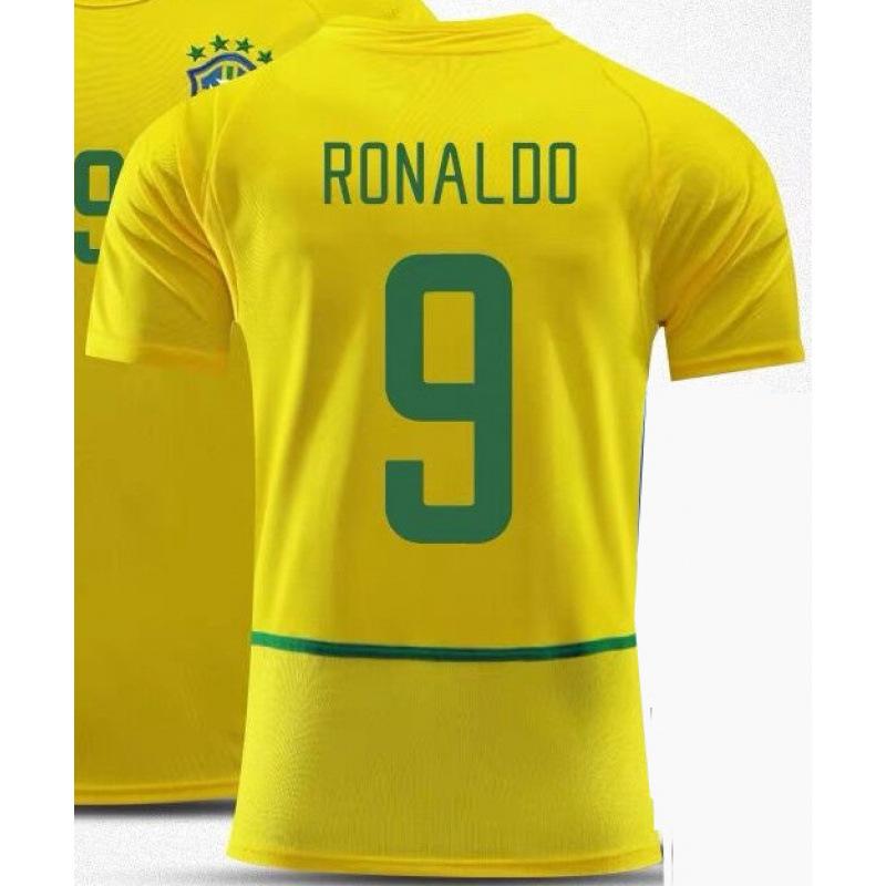 Klassisches Fußballtrikot Retro-Fußballtrikot Santos Zidane AC Mailand Brasilien Nigeria Frankreich Nationalmannschaftstrikot