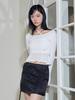 Itove Seoul Layered Crop T-Shirt Wh