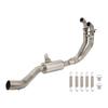 Motorcycle Exhaust Front Pipe 51mm Stainless Steel Replacement for Aprilia RS660 2020 To 2023