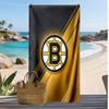 Boston Bruins Print Beach Towel Soft Portable Quick?dry Towel For Pool Summer Vacation Outdoor Sport