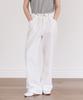INJIACTIVE Wide String Cotton Pants Ivory