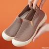 Frühling Alte Peking Stoffschuhe Damen Atmungsaktive und Bequeme Einzelne Schuhe Weichbesohlte Mesh Freizeitschuhe Rutschfest Laufschuhe