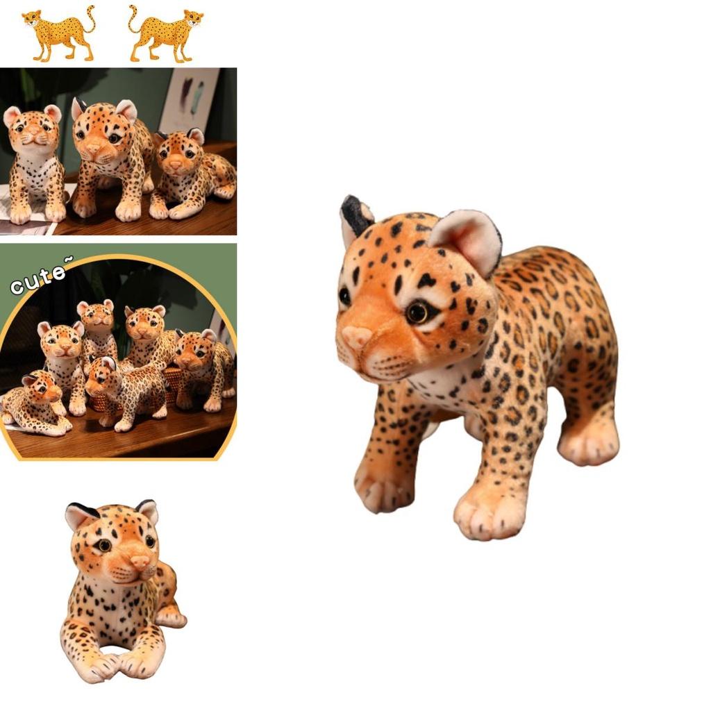 Süßes Leoparden-Stofftier für Kinder, weich und zum Kuscheln, Plüschtier