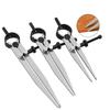 Adjustable Leather Compass Lockable Carbon Steel Divider Wing Creaser DIY Leathercraft Rotating Line Scribing Gauge Caliper Tool