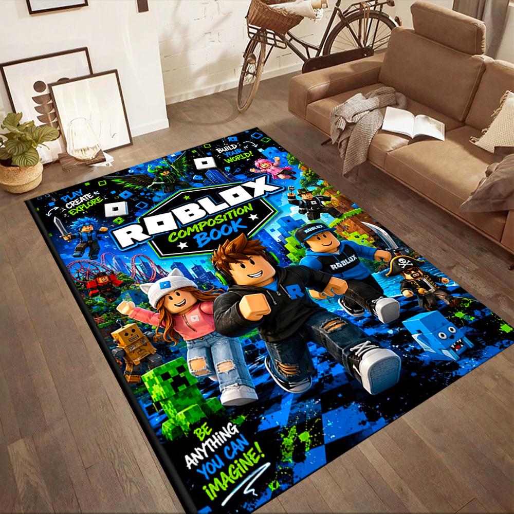 Roblox2 Square Rugs Are a Great Choice for Living Rooms, Bedrooms, Home Décor, and As Gifts