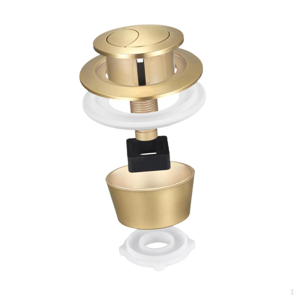 Double Push Flush Button Toilet Fill Valves Repair Water Saving Tank Full Half
